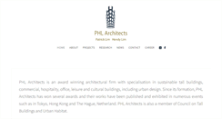 Desktop Screenshot of phlarchitects.com