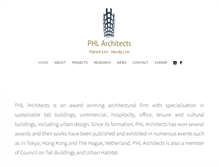 Tablet Screenshot of phlarchitects.com